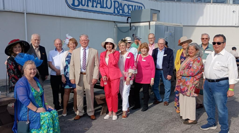 Members at the track